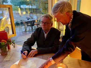 Unterschrift nach erfolgreicher Verteidigung der Dissertation